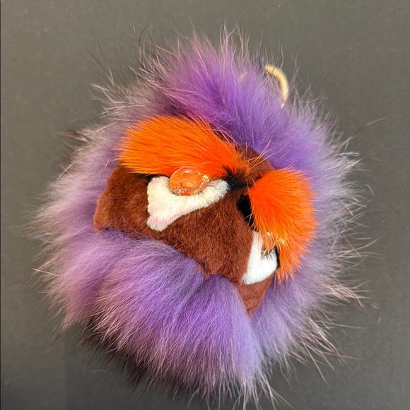 Colorful Furry Keychain Accessory - Picture 1 of 6